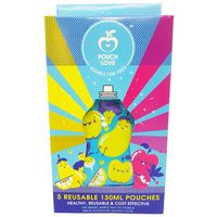 Pouch Love Reuseable Food Packs - Blue/Yellow
